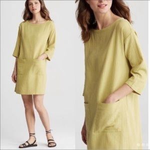 Eileen Fisher organic cotton gauze dress